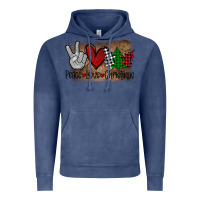 Vintage Denim Peace Love Christmas Vintage Hoodie - Bettercallsaul