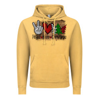 Vintage Mustard Peace Love Christmas Vintage Hoodie - Bettercallsaul