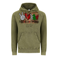 Vintage Olive Peace Love Christmas Vintage Hoodie - Bettercallsaul