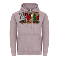 Peace Love Christmas Vintage Hoodie | Teevron