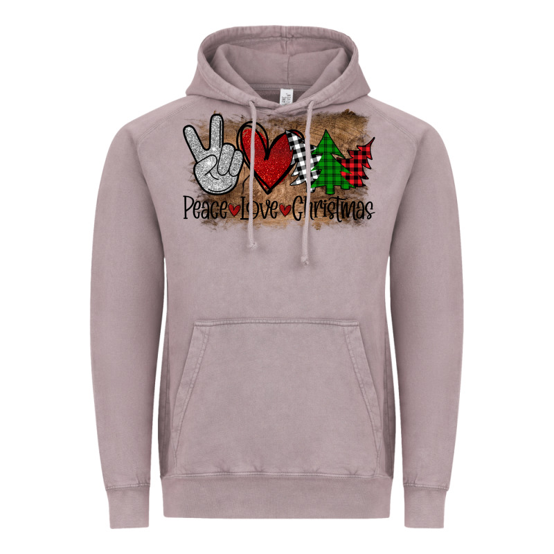 Peace Love Christmas Vintage Hoodie by Bettercallsaul | Teevron