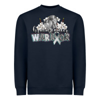 Navy brain cancer warrior Heavyweight Sweatshirt - CowGirlArtShop