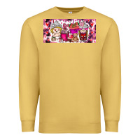 Antique Gold Valentine Coffee Premium Sweatshirt - CowhideDigitalArt