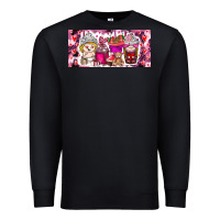 Black Valentine Coffee Premium Sweatshirt - CowhideDigitalArt