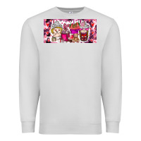 Dove Grey Valentine Coffee Premium Sweatshirt - CowhideDigitalArt