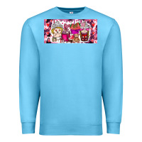 Ocean Blue Valentine Coffee Premium Sweatshirt - CowhideDigitalArt