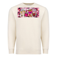 Sandshell Valentine Coffee Premium Sweatshirt - CowhideDigitalArt