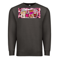 Smoke Valentine Coffee Premium Sweatshirt - CowhideDigitalArt