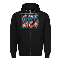 Black America Zipper Hoodie - FaDigitalArtStudio