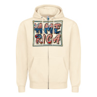 Sandshell America Zipper Hoodie - FaDigitalArtStudio