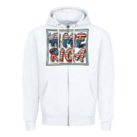 White America Zipper Hoodie - FaDigitalArtStudio