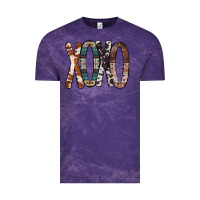 Cloud Purple Xoxo Leopard Heart Vintage Tee - Bettercallsaul