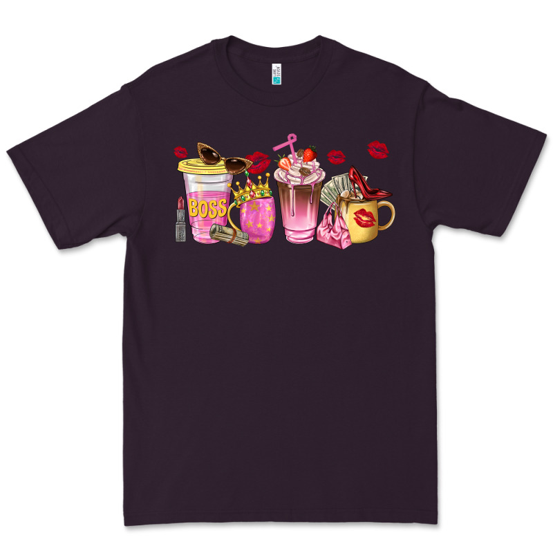 Boss Lady Coffee Cups Premium Tee by NancyCooperArtShop | Teevron