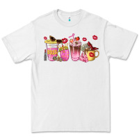 White boss lady coffee cups Premium Tee - NancyCooperArtShop