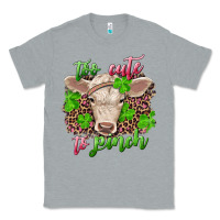 Heather Grey too cute to pinch charolais calf Classic Tee - RanaPortraitStore