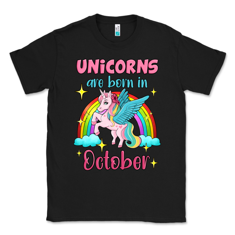Unicorns Are Born In October Classic Tee by Jasminsmagicworld | Teevron