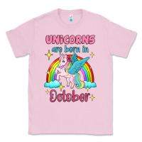 Bubblegum Pink unicorns are born in october Classic Tee - Jasminsmagicworld