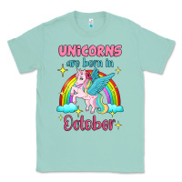 Seafoam unicorns are born in october Classic Tee - Jasminsmagicworld