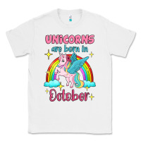 White unicorns are born in october Classic Tee - Jasminsmagicworld