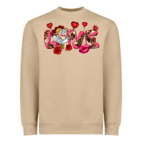 Mushroom Love Valentine's Day Heavyweight Sweatshirt - HowdyJamesFarm