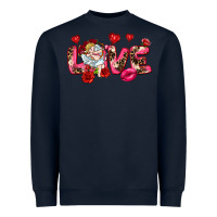 Navy Love Valentine's Day Heavyweight Sweatshirt - HowdyJamesFarm