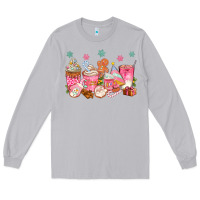 Moon Dust Pink gingerbread coffee cups Long Sleeve Tee - texasbilliewilder