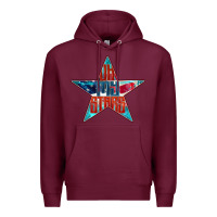 Burgundy Oh my stars Premium Hoodie - FaDigitalArtStudio
