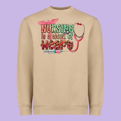 Cowgirl Nursing Is A Work Of Heart Heavyweight Sweatshirt Designed By Cowgirlartshop
