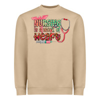 Mushroom cowgirl nursing is a work of heart Heavyweight Sweatshirt - CowGirlArtShop