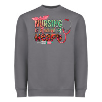 Storm cowgirl nursing is a work of heart Heavyweight Sweatshirt - CowGirlArtShop