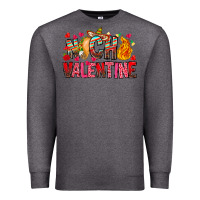 Charcoal Heather Nacho Valentine Premium Sweatshirt - CowhideDigitalArt