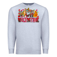 Heather Grey Nacho Valentine Premium Sweatshirt - CowhideDigitalArt