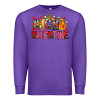 Purple Nacho Valentine Premium Sweatshirt - CowhideDigitalArt