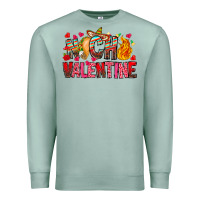 Seafoam Nacho Valentine Premium Sweatshirt - CowhideDigitalArt