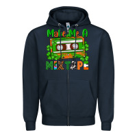 Navy St. Patrick's Day make me a mixtape Zipper Hoodie - FaDigitalArtStudio