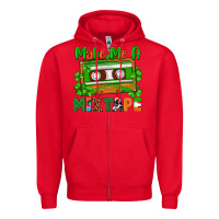 Red St. Patrick's Day make me a mixtape Zipper Hoodie - FaDigitalArtStudio