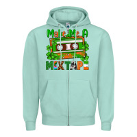 Seafoam St. Patrick's Day make me a mixtape Zipper Hoodie - FaDigitalArtStudio