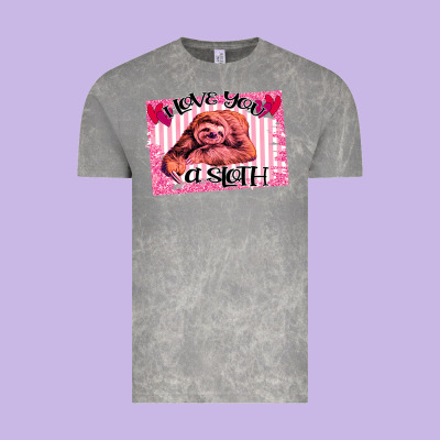 Valentine Sloth Vintage Tee Designed By Bettercallsaul