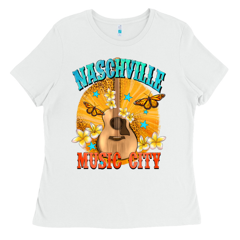 Naschville Music City Ladies Tee by NancyCooperArtShop | Teevron