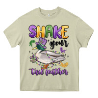 Mossy shake your tail feather mardi gras Heavy Core Tee - MaliasSmallBusiness