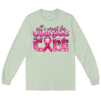 Matcha all i want for christmas is a cure breast cancer Long Sleeve Tee - texasbilliewilder