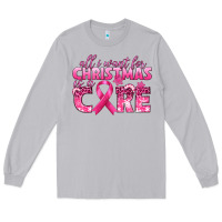 Moon Dust all i want for christmas is a cure breast cancer Long Sleeve Tee - texasbilliewilder