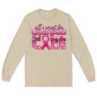 Mushroom all i want for christmas is a cure breast cancer Long Sleeve Tee - texasbilliewilder