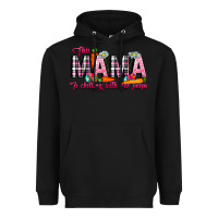 Black This Mama Is Chilling With Her Peeps Heavyweight Hoodie - CowhideDigitalArt