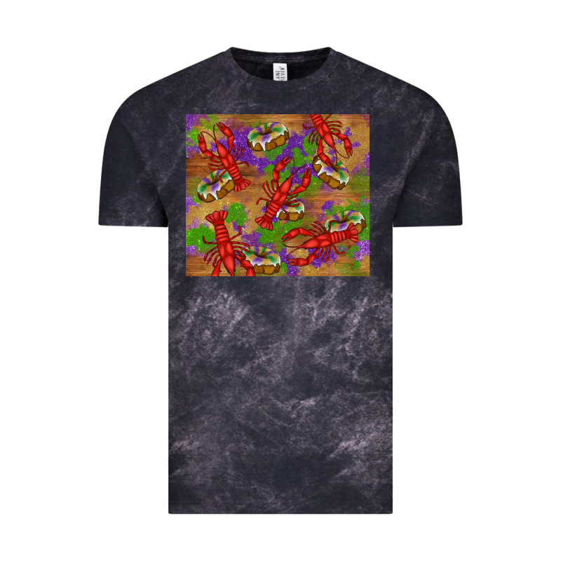 Mardi Gras Crawfish King Cake Vintage Tee by RanaPortraitStore | Teevron