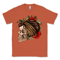 Copper leopard bandana and roses skull Classic Tee - Jasminsmagicworld