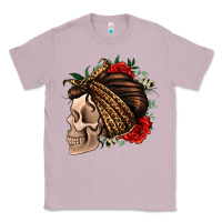 Lilac leopard bandana and roses skull Classic Tee - Jasminsmagicworld