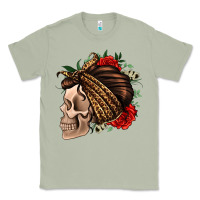 Matcha leopard bandana and roses skull Classic Tee - Jasminsmagicworld
