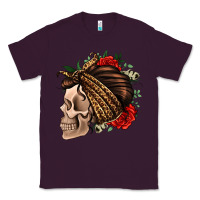 Plum leopard bandana and roses skull Classic Tee - Jasminsmagicworld