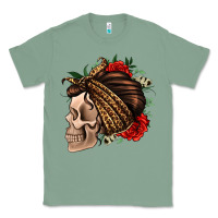 Sage leopard bandana and roses skull Classic Tee - Jasminsmagicworld